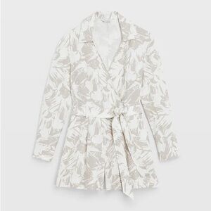 Club Monaco Long Sleeve Collared Romper